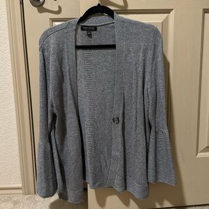 Banana Republic Gray Bell Sleeve Cardigan